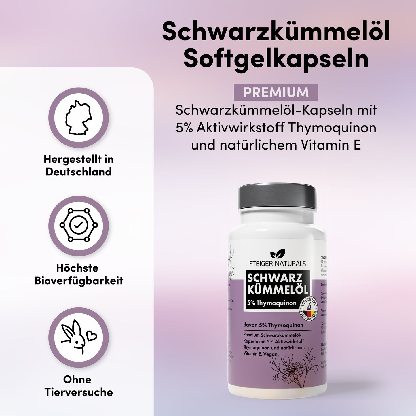 Zwarte komijnolie Softgelcapsules