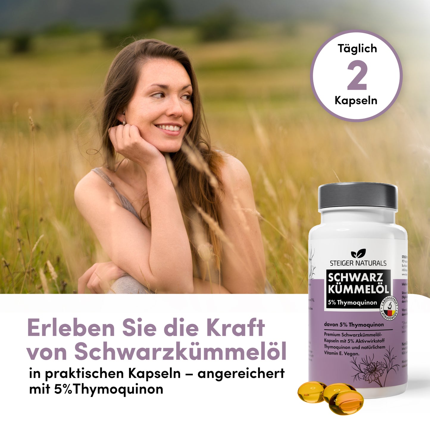 Zwarte komijnolie Softgelcapsules