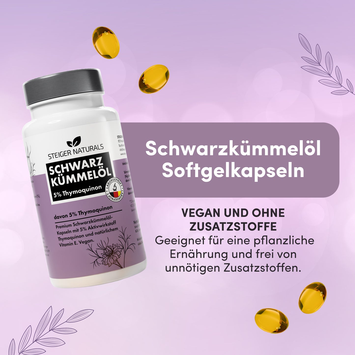 Zwarte komijnolie Softgelcapsules