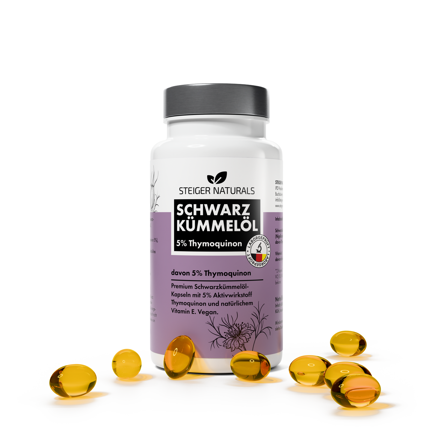 Zwarte komijnolie Softgelcapsules